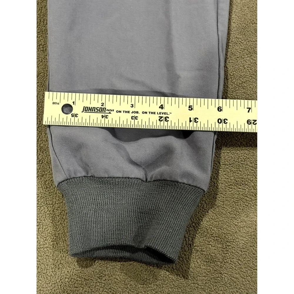 FIGS Tansen Medical Jogger Scrub Pants Mens XS Gray Drawstring Waist Tapered Leg